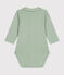 Babybody met lange mouwen en kraagje groen HERBIER