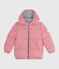 Doudoune enfant unie rose