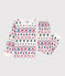 Kinderpyjama van fleece met kerstprint MILK/ MULTICO
