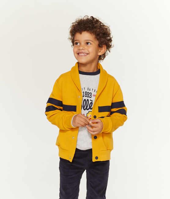 Cardigan jongens geel BOUDOR
