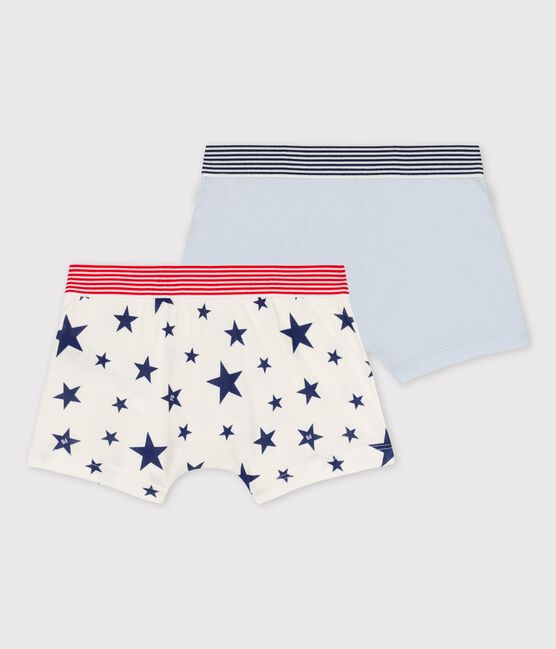 Lot de 2 boxers petit garçon étoiles en coton variante 1