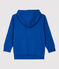 Meisjes/jongens sweatshirt met capuchon blauw MAJOR