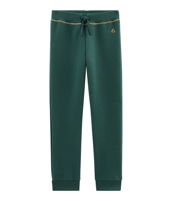 Pantalon molleton enfant fille vert SOUSBOIS