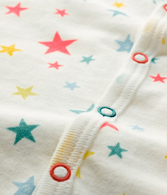 Slaappakje zonder voetjes van tubic baby wit MARSHMALLOW/wit MULTICO