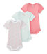Set van 3 body's met korte mouwen voor babymeisjes