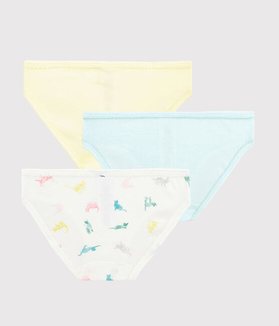 Lot de 3 culottes chats colorés petite fille variante 1