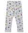 Broek van molton met print babyjongen grijs BELUGA/wit MULTICO