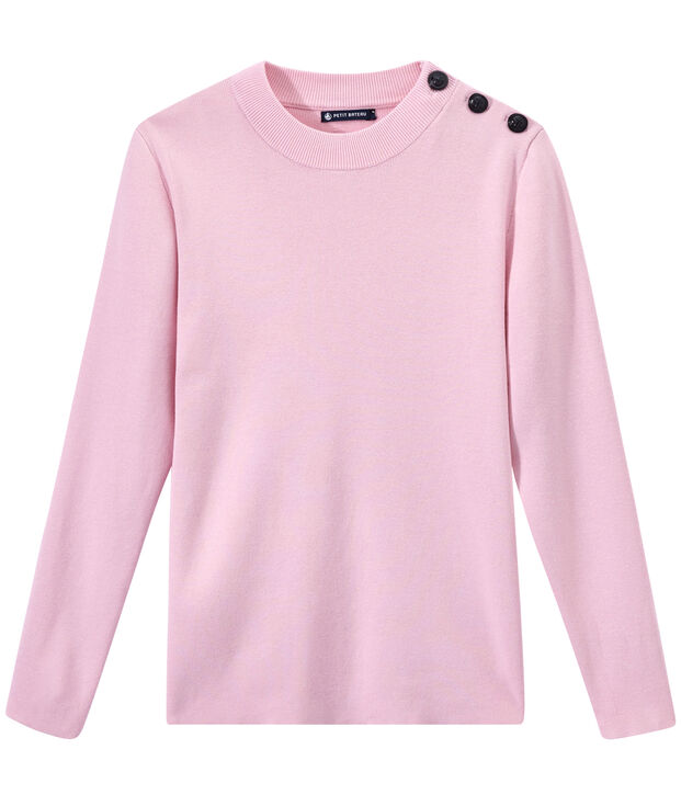 Pull marin femme rose