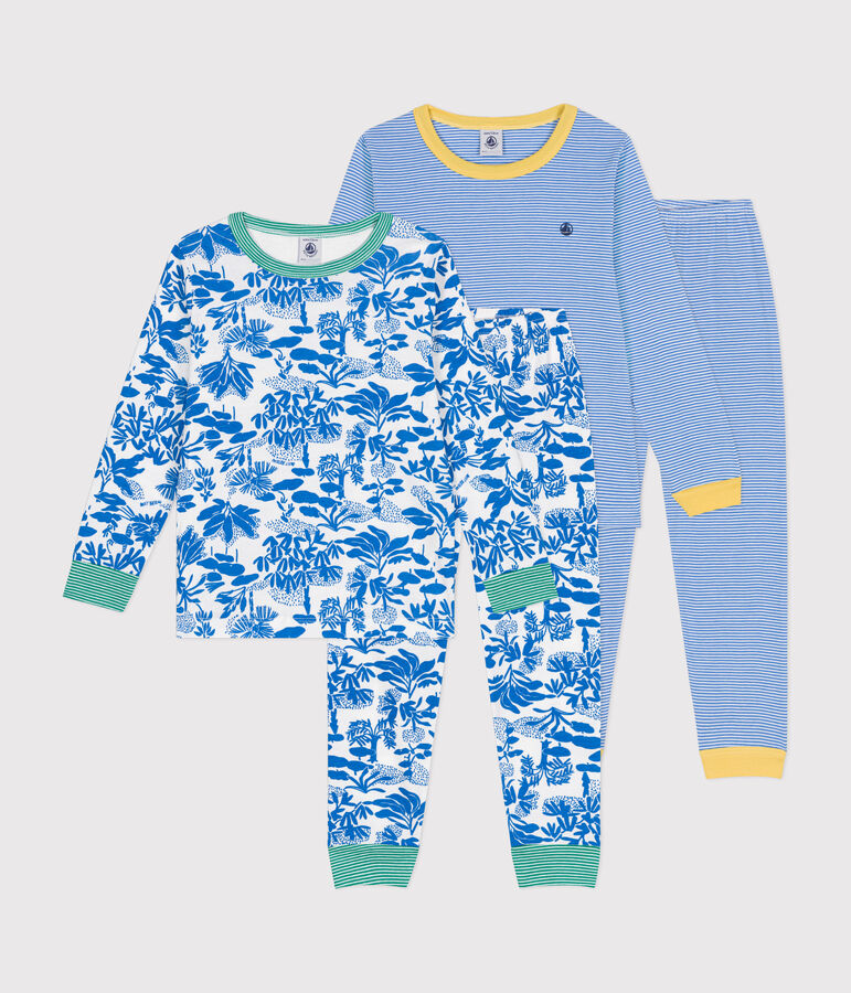 Set met 2 katoenen pyjama's voor kinderen multicouleur