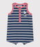 Combinaison Petit Bateau X Snoopy en jersey léger bébé bleu MEDIEVAL/blanc MULTICO