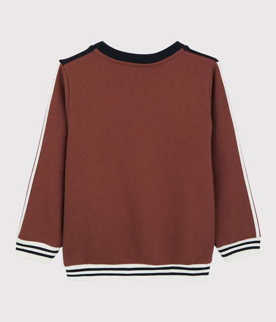 Sweatshirt en molleton enfant garçon orange MADRAS