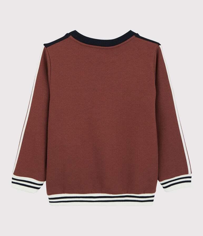 Sweatshirt en molleton enfant gar&ccedil;on orange