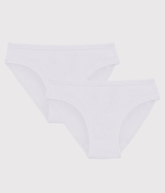 Set van 2 meisjesonderbroeken met ajour patroon variante 1