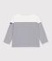 Katoenen marineshirt voor kinderen wit/blauw
