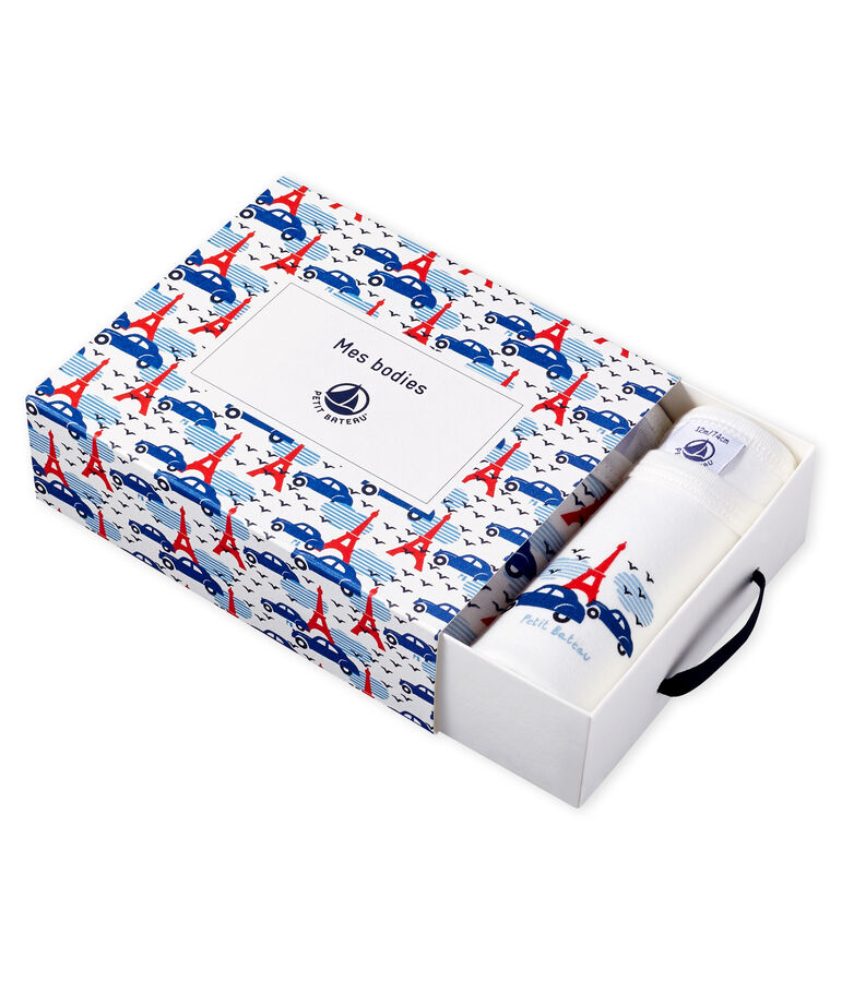 Drie rompertjes korte mouwen babyjongen variante 1