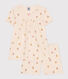 Pyjama short imprimé animal en coton enfant