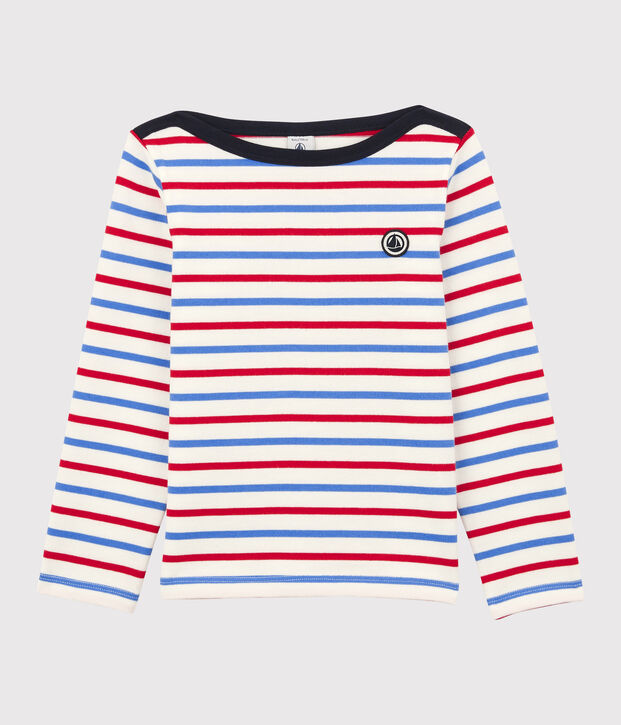 Marini&egrave;re en coton enfant fille / gar&ccedil;on blanc/bleu/rouge