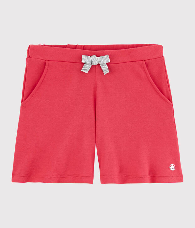 Katoenen short voor meisjes roze