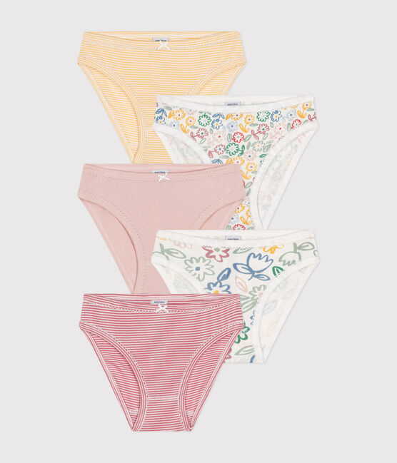 Lot de 5 culottes fleur en coton enfant variante 1