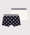 Set van 2 boxershorts voor jongens met sterretjes in katoen variante 1