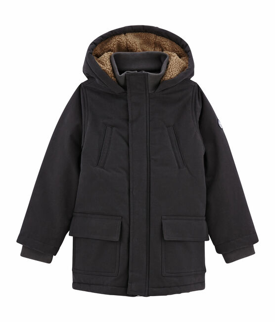 Parka enfant garçon en toile enduite gris CAPECOD