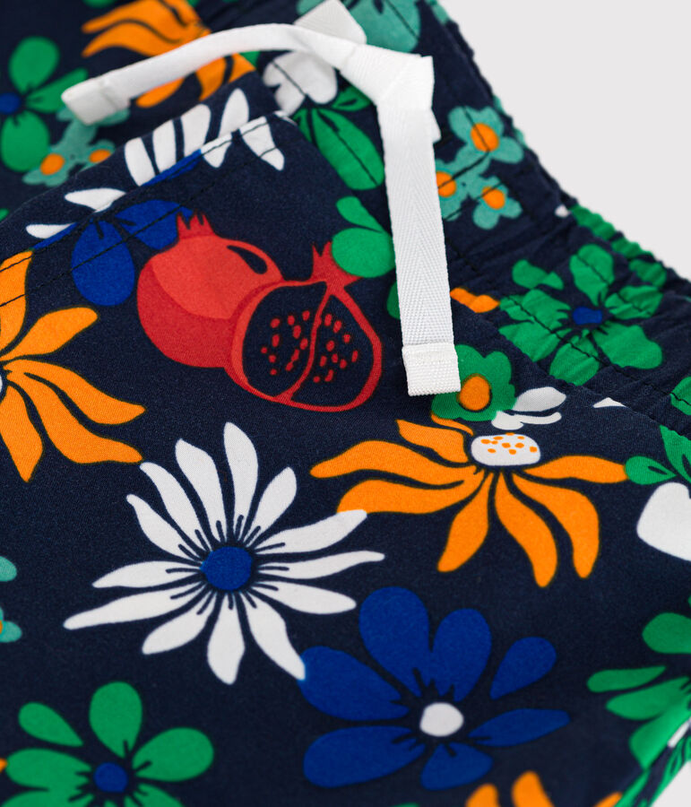 Zwemshort met print voor jongens blauw/multicouleur