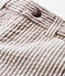 Gestreepte broek voor babyjongens rood VINO/wit MARSHMALLOW