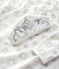 Meisjes prinsessennachthemd van fluweel wit MARSHMALLOW/grijs ARGENT