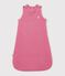 Effen fluwelen trappelzakje voor baby's TOG 3 roze