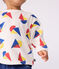 Katoenen T-shirt met lange mouwen en bootjesprint voor baby's MILK/ MULTICO