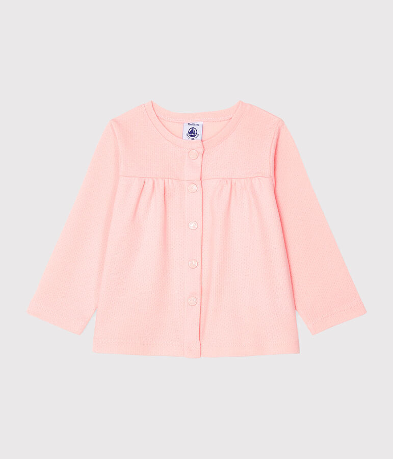 Cardigan b&eacute;b&eacute; fille rose
