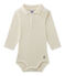 Body bébé garçon à col beige COQUILLE