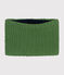 Snood en tricot doublé en polaire enfant vert PALMERAIE