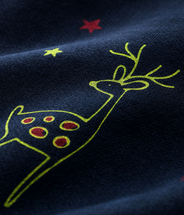 Sweatshirt van molton babyjongen blauw