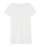 Dames-t-shirt met korte mouwen uit licht katoen wit MARSHMALLOW