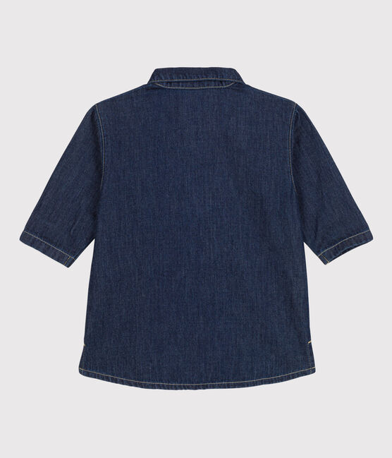 Robe manches longues bébé en denim léger bleu DENIM