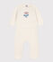 Ensemble en tricot laine et coton bébé blanc MARSHMALLOW