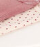 Lot de 3 bodies manches courtes bébé en coton variante 1