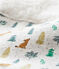Combinaison longue imprimée bébé garçon gris BELUGA/blanc MULTICO
