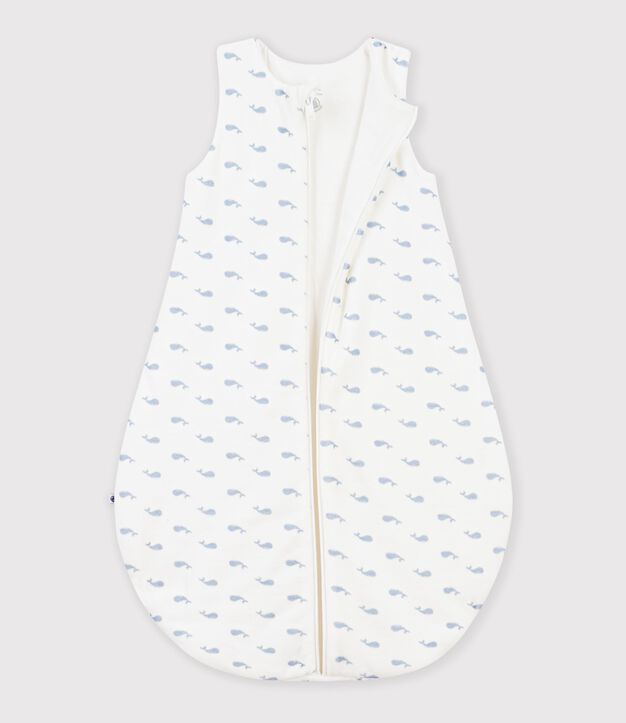Gigoteuse b&eacute;b&eacute; en velours imprim&eacute; baleines TOG 3 bleu/bleu