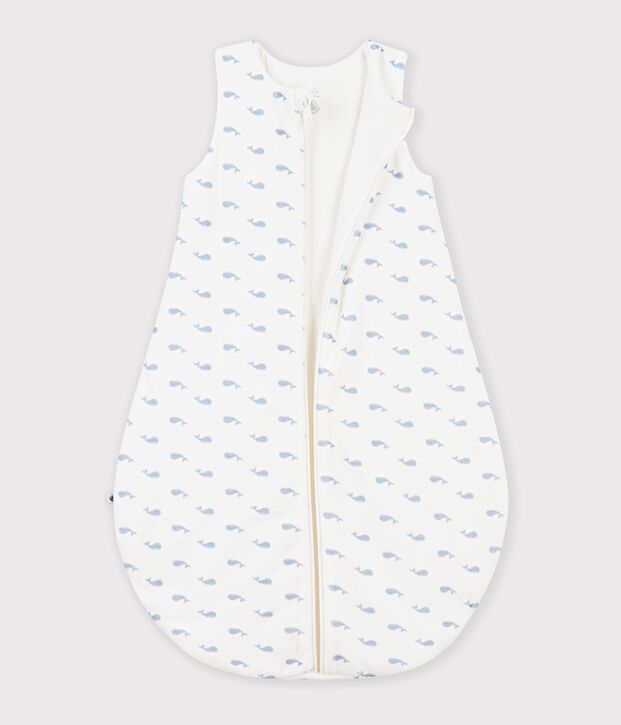 Gigoteuse b&eacute;b&eacute; en velours imprim&eacute; baleines TOG 3 bleu/bleu