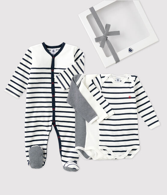 Coffret cadeau à rayures bébé variante 1
