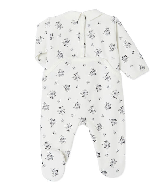 Pyjama met dessin voor babymeisjes wit LAIT/wit MULTICO