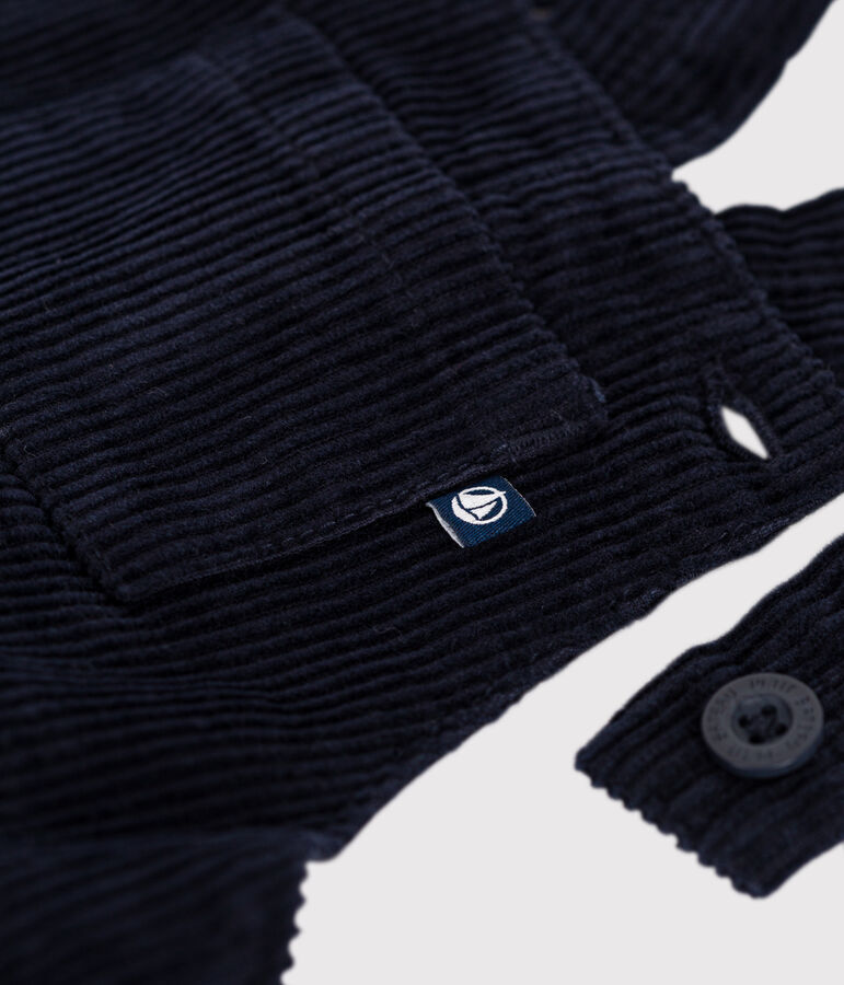 Fluwelen tuinbroek voor baby's blauw