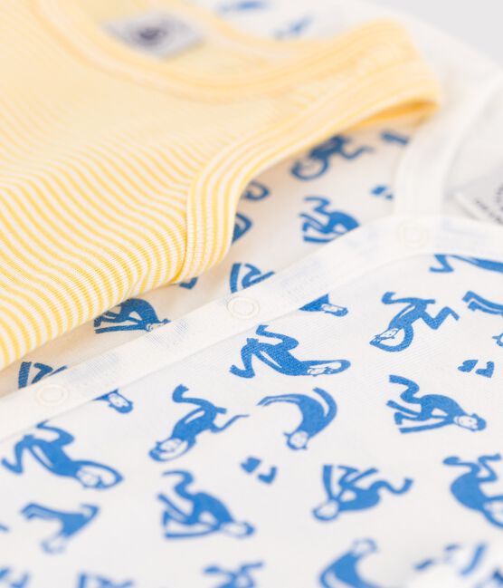 Lot de 2 combicourts bébé en coton variante 1