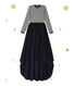 Meisjesjurk twee-in-één met lange mouwen Petit bateau x Marie-Agnès Gillot
