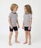 Katoenen marini&egrave;re-pyjama voor jongens wit/blauw