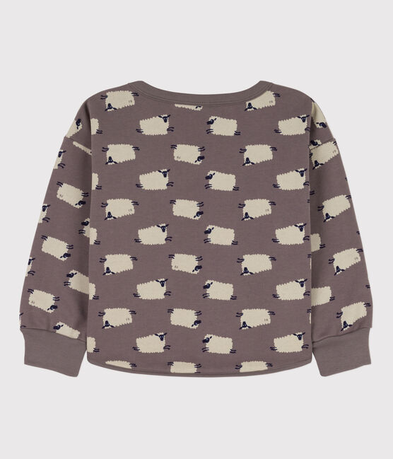 Sweater met print in molton voor meisjes / jongens BONGRIS/ MULTICO