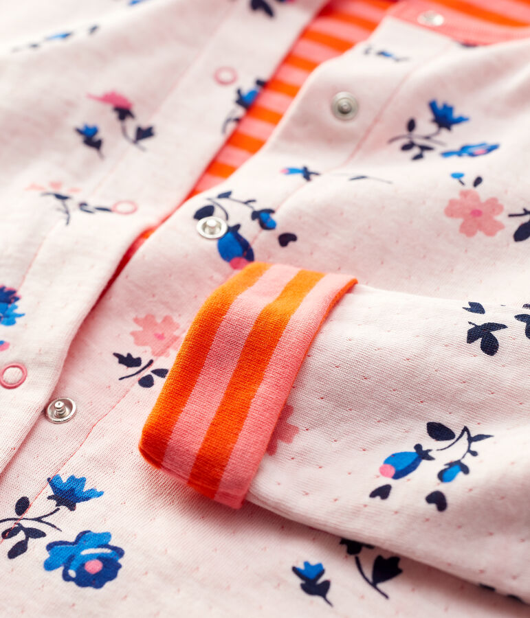 Meisjescardigan van tubic wit MARSHMALLOW/wit MULTICO