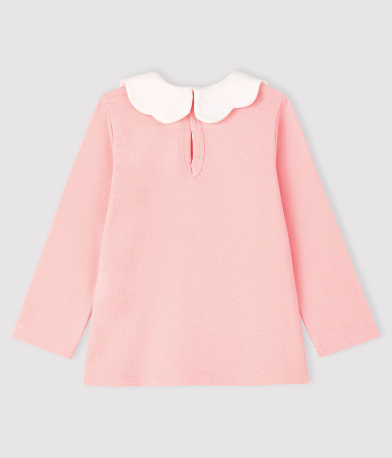 Blouse met lange mouwen babymeisje roze